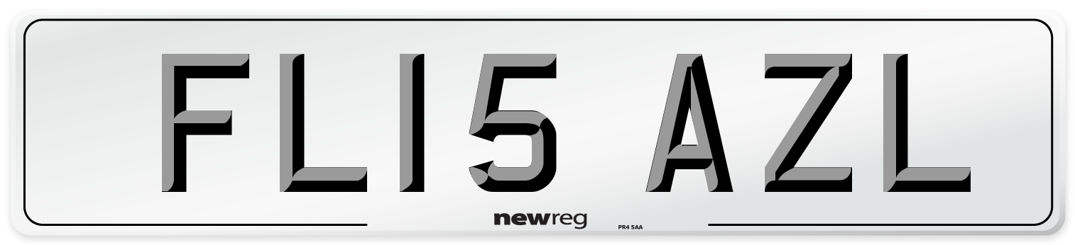 FL15 AZL Number Plate from New Reg